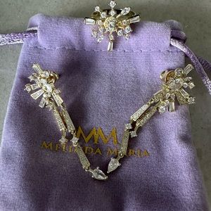 Melinda Maria earrings and ring